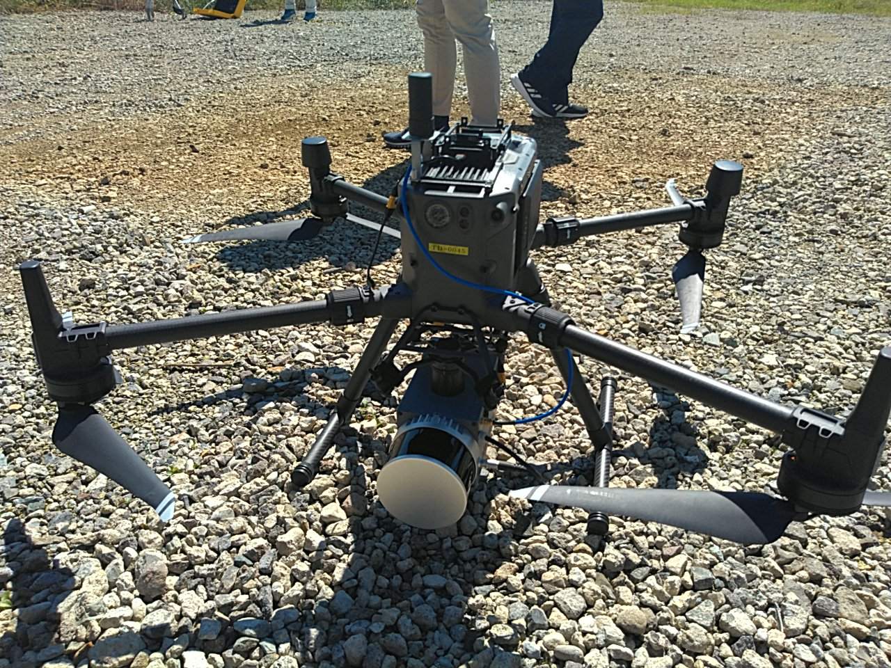 ドローン使用風景