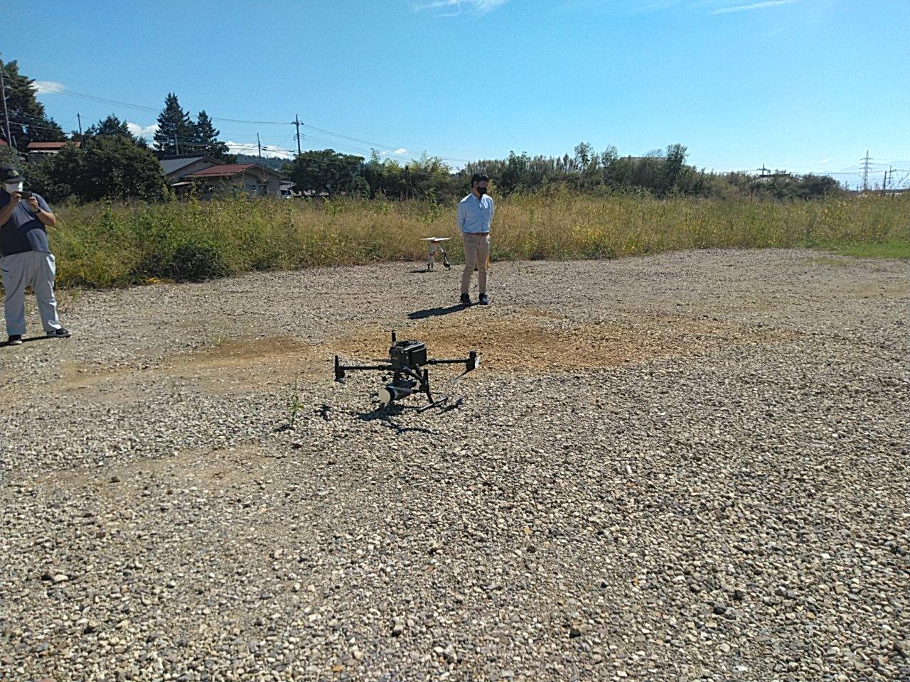 ドローン使用風景